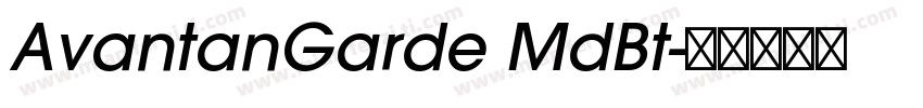 AvantanGarde MdBt字体转换